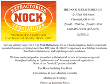 Tablet Screenshot of nockrefractories.com